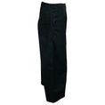 Load image into Gallery viewer, Hermes Black Cotton Pants with Lambskin Leather Belt
