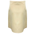 Load image into Gallery viewer, Gucci Ivory / Antiqued Gold GG Buckle A-Line Skirt