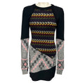 Load image into Gallery viewer, Marine Serre Black Multi Crazy Pullover Sweater Dress