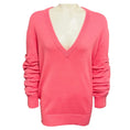 Load image into Gallery viewer, Michael Kors Collection Geranium Pink Cashmere Crushed Sleeve Sweater