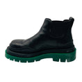 Load image into Gallery viewer, Bottega Veneta Men's Black / Green Leather Tire Chunky Sole Ankle Chelsea Boot