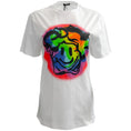 Load image into Gallery viewer, Versace White Cotton Happy Face Logo Short Sleeve Top
