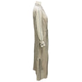 Load image into Gallery viewer, Brunello Cucinelli Grey / Cream Striped Silk Shirt Dress