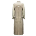 Load image into Gallery viewer, Brunello Cucinelli Grey / Cream Striped Silk Shirt Dress