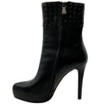 Load image into Gallery viewer, Bottega Veneta Black Leather New VIP Intrecciato Platform Booties