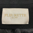 Load image into Gallery viewer, Fleurette Black Button Front Mid Length Wool Coat