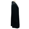 Load image into Gallery viewer, Fleurette Black Button Front Mid Length Wool Coat