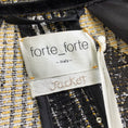 Load image into Gallery viewer, Forte Forte Black / Gold / Silver Metallic Sequined Jacket