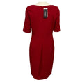 Load image into Gallery viewer, Lafayette 148 New York Ruby Red Viscose Stretch Midi Dress