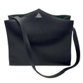 Load image into Gallery viewer, Hermes Rare Vintage 1963 Black / Green / Yellow Grained Leather Shoulder Bag