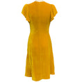 Load image into Gallery viewer, Altuzarra Gold Velvet Camilla Cap Sleeve Dress