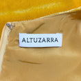 Load image into Gallery viewer, Altuzarra Gold Velvet Camilla Cap Sleeve Dress