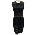 Load image into Gallery viewer, Alaia Black / Nude Sleeveless Knit Cocktail Dress