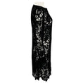 Load image into Gallery viewer, Ralph Lauren Black Label Black Long Sleeved Embroidered Floral Lace Cocktail Dress with Leather Trim