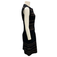 Load image into Gallery viewer, Alaia Black / Nude Sleeveless Knit Cocktail Dress