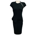 Load image into Gallery viewer, Givenchy Black Zipper Detail Stretch Knit Fitted Bodycon Dress