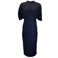 Load image into Gallery viewer, Prada Navy Blue 2018 Short Sleeved Jersey Midi Dress

