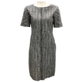Load image into Gallery viewer, Jil Sander Black / Grey Short Sleeved Tweed Dress