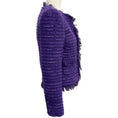 Load image into Gallery viewer, L'Agence Purple Tweed Angelina Jacket