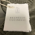 Load image into Gallery viewer, Brunello Cucinelli Olive Green Sequined Linen and Silk Knit Dress with Slip