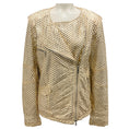 Load image into Gallery viewer, Giorgio Brato Gold Mesh Leather Jacket