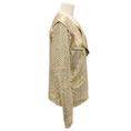 Load image into Gallery viewer, Giorgio Brato Gold Mesh Leather Jacket