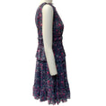 Load image into Gallery viewer, Ulla Johnson Blue / Pink Ditsy Floral Silk Dress