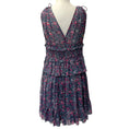 Load image into Gallery viewer, Ulla Johnson Blue / Pink Ditsy Floral Silk Dress