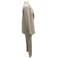Load image into Gallery viewer, Lorena Antoniazzi Beige Pinstriped Wool Jacket and Skinny Leg Trousers