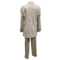 Load image into Gallery viewer, Lorena Antoniazzi Beige Pinstriped Wool Jacket and Skinny Leg Trousers