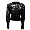 Load image into Gallery viewer, Jil Sander Black Sequined Open Hand Knit Jumper