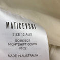 Load image into Gallery viewer, Maticevski Ivory Plaster Puncture Strapless Nightshift Gown
