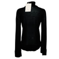 Load image into Gallery viewer, Toteme Black Slit Sleeve Turtleneck Sweater