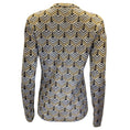 Load image into Gallery viewer, Paco Rabanne Gold / Black / Silver Metallic Geometric Patterned Knit Cardigan Sweater