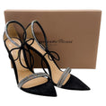 Load image into Gallery viewer, Gianvito Rossi Black Suede Montecarlo Sandals
