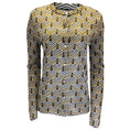 Load image into Gallery viewer, Paco Rabanne Gold / Black / Silver Metallic Geometric Patterned Knit Cardigan Sweater