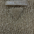 Load image into Gallery viewer, Prada Gold Metallic Short Sleeved Woven Sheer Knit Sweater