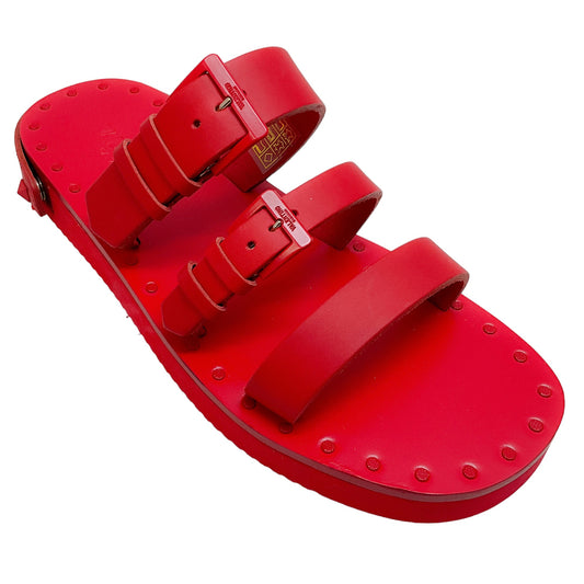 Valentino Red Multi Buckle Sandals