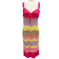 Load image into Gallery viewer, Missoni Pink Multi Sleeveless Zig Zag Knit Dress