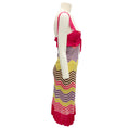 Load image into Gallery viewer, Missoni Pink Multi Sleeveless Zig Zag Knit Dress