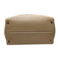 Load image into Gallery viewer, Roger Vivier Taupe Buckle Detail Pebbled Leather Double Top Handle Tote Handbag