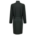 Load image into Gallery viewer, Akris Olive Green Zip Front Wool and Silk Knit Mid Length Coat with Belt