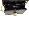 Load image into Gallery viewer, Kiton Purple Ombre Effect Python Skin Leather Crossbody Evening Bag