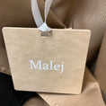 Load image into Gallery viewer, Malej Camel / Black Double Breasted Cotton Trench Coat