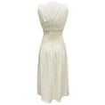 Load image into Gallery viewer, Jil Sander Ivory Zip Front Sleeveless Linen Midi Dress