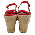 Load image into Gallery viewer, Valentino Red Patent Leather Platform Espadrille Wedges
