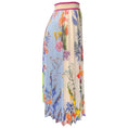 Load image into Gallery viewer, Fuzzi Lime / Multi Camellia Print Knit Pleated Skirt