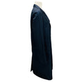 Load image into Gallery viewer, Jil Sander Navy Blue Button Front Mid Length Taffeta Coat