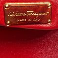 Load image into Gallery viewer, Salvatore Ferragamo Light Grey Leather Sookie Double Top Handle Tote Bag