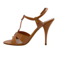 Load image into Gallery viewer, Miu Miu Nude Patent Criss Cross Sandals
